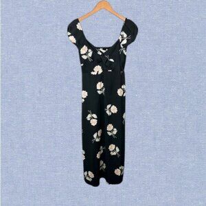 NWT Saltwater Luxe Aspen Midi Dress in Night Blooms Size XS
